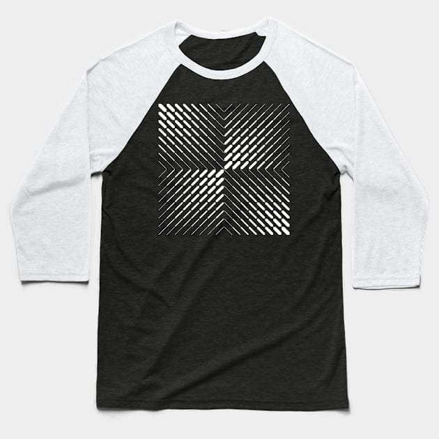 square pattern Baseball T-Shirt by lkn
